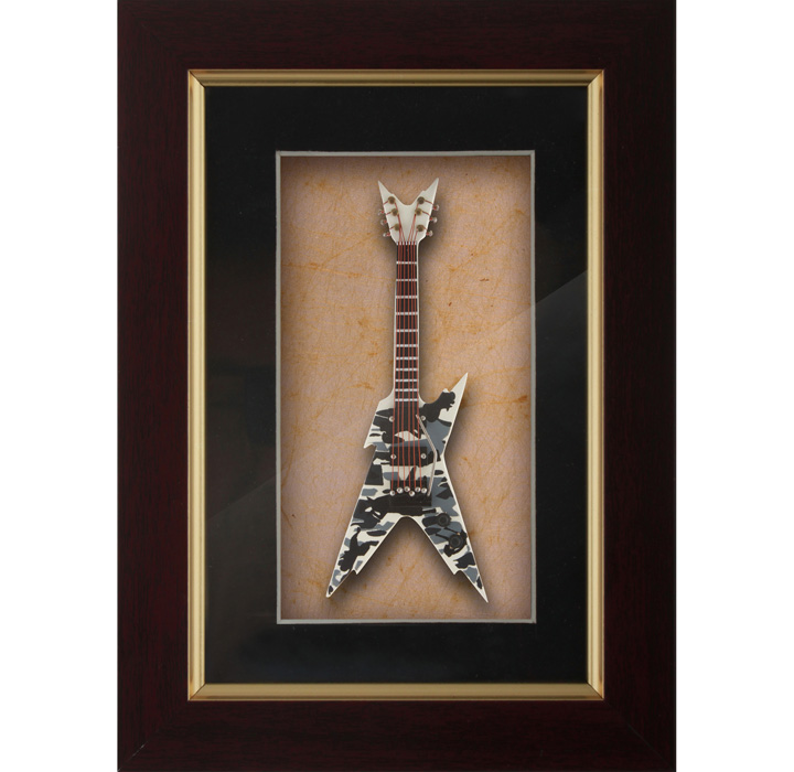 Miniature Camouflage Guitar Decorative frames